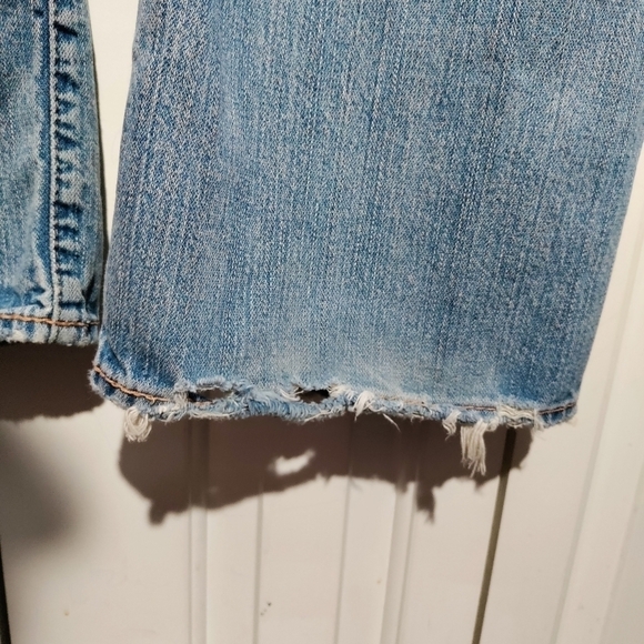 X2 Denim Laboratory #M42 boot cut destructed & distressed jeans mens size 36/34 - Picture 5 of 15